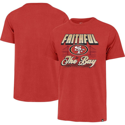 47 ' Scarlet San Francisco 49ers Faithful To The Bay Regional Franklin T-shirt