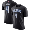 Nike Men's  Jalen Suggs Black Orlando Magic Icon 2022/23 Name And Number T-shirt In Black