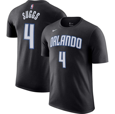 Nike Men's  Jalen Suggs Black Orlando Magic Icon 2022/23 Name And Number T-shirt