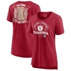 Fanatics College World Series Champions Slide Schedule T-shirt At In Crimson