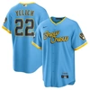 NIKE NIKE CHRISTIAN YELICH POWDER BLUE MILWAUKEE BREWERS CITY CONNECT REPLICA PLAYER JERSEY