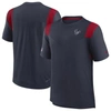 Nike Navy Houston Texans Sideline Tonal Logo Performance Player T-shirt In Navy