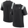 Nike Black Las Vegas Raiders 2022 Sideline Tonal Logo Performance Player T-shirt In Black
