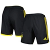 ADIDAS ORIGINALS ADIDAS BLACK SEATTLE SOUNDERS FC 2023 AWAY AEROREADY AUTHENTIC SHORTS