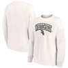 Fanatics Branded Cream Chicago White Sox Leopard Pullover Sweatshirt In Cream
