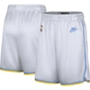 NIKE NIKE WHITE LOS ANGELES LAKERS 2022/23 CLASSIC EDITION SWINGMAN PERFORMANCE SHORTS