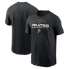 Nike Black Pittsburgh Pirates Team Engineered Performance T-shirt In Black