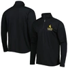 Champion Black Wyoming Cowboys Textured Quarter-zip Jacket In Black