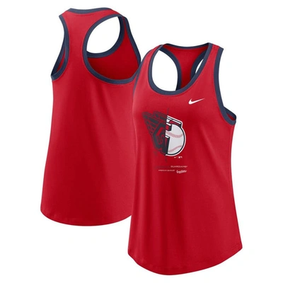 Nike Red Cleveland Guardians Tech Tank Top