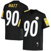 Outerstuff Youth T.j. Watt Black Pittsburgh Steelers Replica Player Jersey In Black