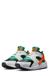 Nike Men's Air Huarache Shoes In White/ Safety Orange/ Green
