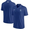 Nike Royal Kansas City Royals Authentic Collection Striped Performance Pique Polo In Royal