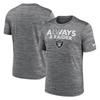 Nike Anthracite Las Vegas Raiders Local Velocity T-shirt In Anthracite
