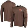 47 CLEVELAND BROWNS '47 BROWN FRANKLIN LONG SLEEVE T-SHIRT