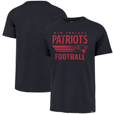 47 ' Navy New England Patriots Wordmark Rider Franklin T-shirt