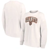 Fanatics Branded Cream San Francisco Giants Leopard Pullover Sweatshirt In Cream