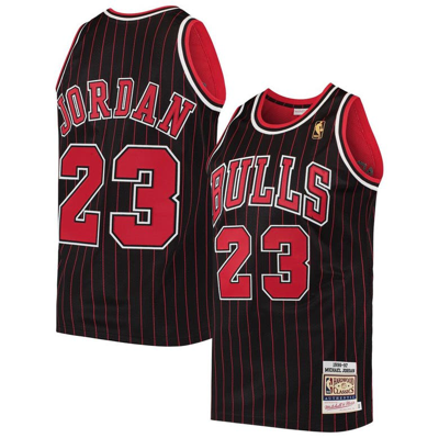 Mitchell & Ness Michael Jordan Black Chicago Bulls 1996/97 Hardwood Classics Authentic Jersey In Black/black