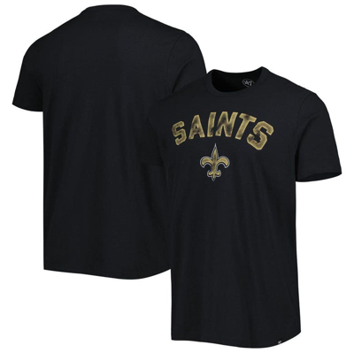 47 ' Black New Orleans Saints All Arch Franklin T-shirt
