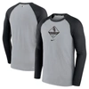 Nike Men's  Gray, Black Chicago White Sox Game Authentic Collection Performance Raglan Long Sleeve T- In Gray