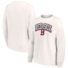 Fanatics Branded Cream Boston Red Sox Leopard Pullover Sweatshirt In Cream