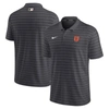 Nike Anthracite San Francisco Giants Authentic Collection Striped Performance Pique Polo In Anthracite