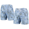 WES & WILLY WES & WILLY LIGHT BLUE KENTUCKY WILDCATS VINTAGE FLORAL SWIM TRUNKS