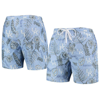Wes & Willy Men's  Light Blue Kentucky Wildcats Vintage-like Floral Swim Trunks In Light Blue