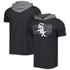 New Era Black Chicago White Sox Team Hoodie T-shirt In Black