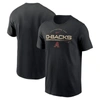 Nike Black Arizona Diamondbacks Team Engineered Performance T-shirt In Black