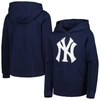 Outerstuff Youth Navy New York Yankees Team Primary Logo Pullover Hoodie In Navy