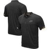 Colosseum Men's  Black Purdue Boilermakers Big And Tall Santry Polo Shirt In Black