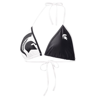 G-III 4HER BY CARL BANKS G-III 4HER BY CARL BANKS BLACK/WHITE MICHIGAN STATE SPARTANS PLAY ACTION BIKINI TOP