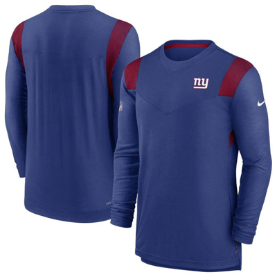 Nike Royal New York Giants Sideline Tonal Logo Performance Player Long Sleeve T-shirt