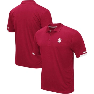 Colosseum Crimson Indiana Hoosiers Big & Tall Santry Polo In Red