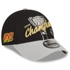 New Era Men's  Black, Gray Joey Logano 2022 Nascar Cup Series Champion Victory Lane 9forty Adjustable In Black
