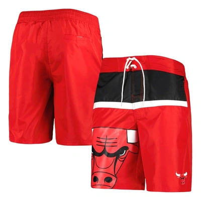 G-iii Sports By Carl Banks Red Chicago Bulls Sea Wind Swim Trunks