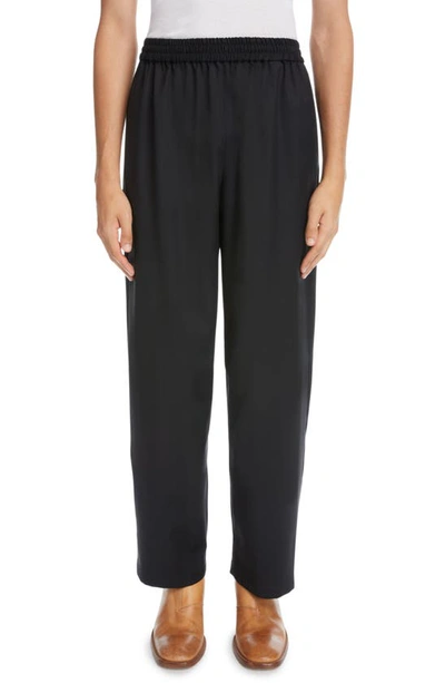 Acne Studios Mohair Wool Jogger Trousers In Black