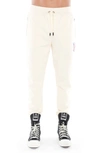 Cult Of Individuality Cotton French Terry Sweatpants In Winter White