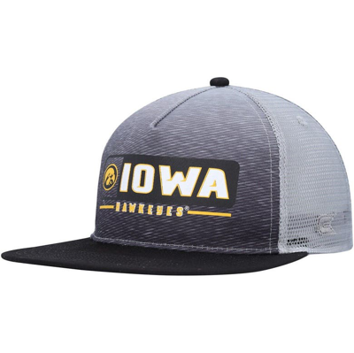 Colosseum Men's  Black, Gray Iowa Hawkeyes Snapback Hat In Black,gray