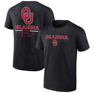 Fanatics Branded Black Oklahoma Sooners Game Day 2-hit T-shirt