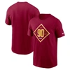 NIKE NIKE BURGUNDY WASHINGTON COMMANDERS 90TH ANNIVERSARY T-SHIRT