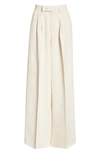 Amiri Double Pleated Pants In Alabaster