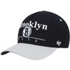 47 '47 BLACK/GRAY BROOKLYN NETS SUPER HITCH ADJUSTABLE HAT