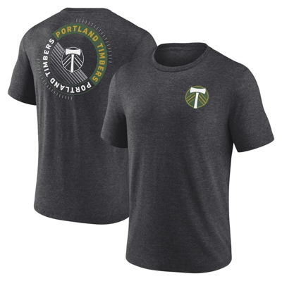 Fanatics Branded Charcoal Portland Timbers Full Circle Tri-blend T-shirt