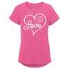 OUTERSTUFF GIRLS YOUTH PINK CHICAGO CUBS LOVELY T-SHIRT