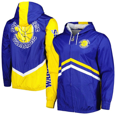 Mitchell & Ness Men's  Royal Golden State Warriors Undeniable Full-zip Windbreaker Jacket