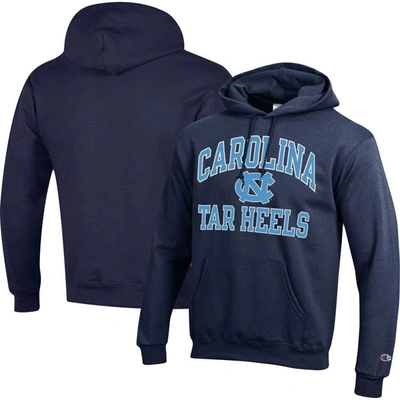 Champion Navy North Carolina Tar Heels High Motor Pullover Hoodie