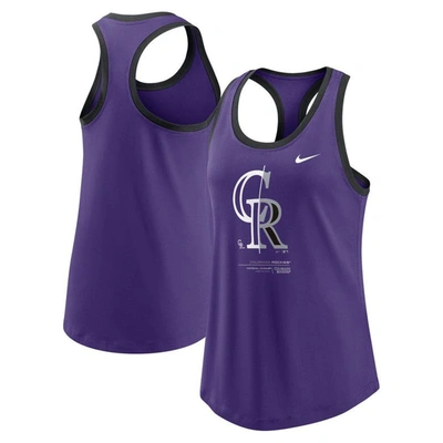 Nike Purple Colorado Rockies Tech Tank Top