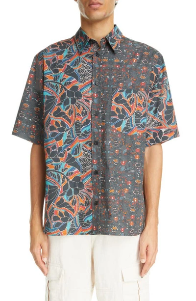 Isabel Marant Graphic-print Cotton Shirt In Black