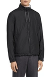 Zegna Zephyr Reversible Blouson Jacket In Black